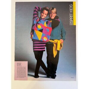 Vintage 1986 Esprit Kids Clothing Fashion Advertisement Print Ad